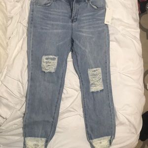 Distressed Denim Jean